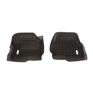 Ford F-450 Floor Liners - Front - Rugged Ridge - Rugged Ridge - Black - `17-`18 Ford F-450 Floor Liners - Front - Rugged Ridge - Rugged Ridge - Black - `17-`18